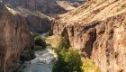 Panoramic view of the Bruneau River looking downstream on a sunny day