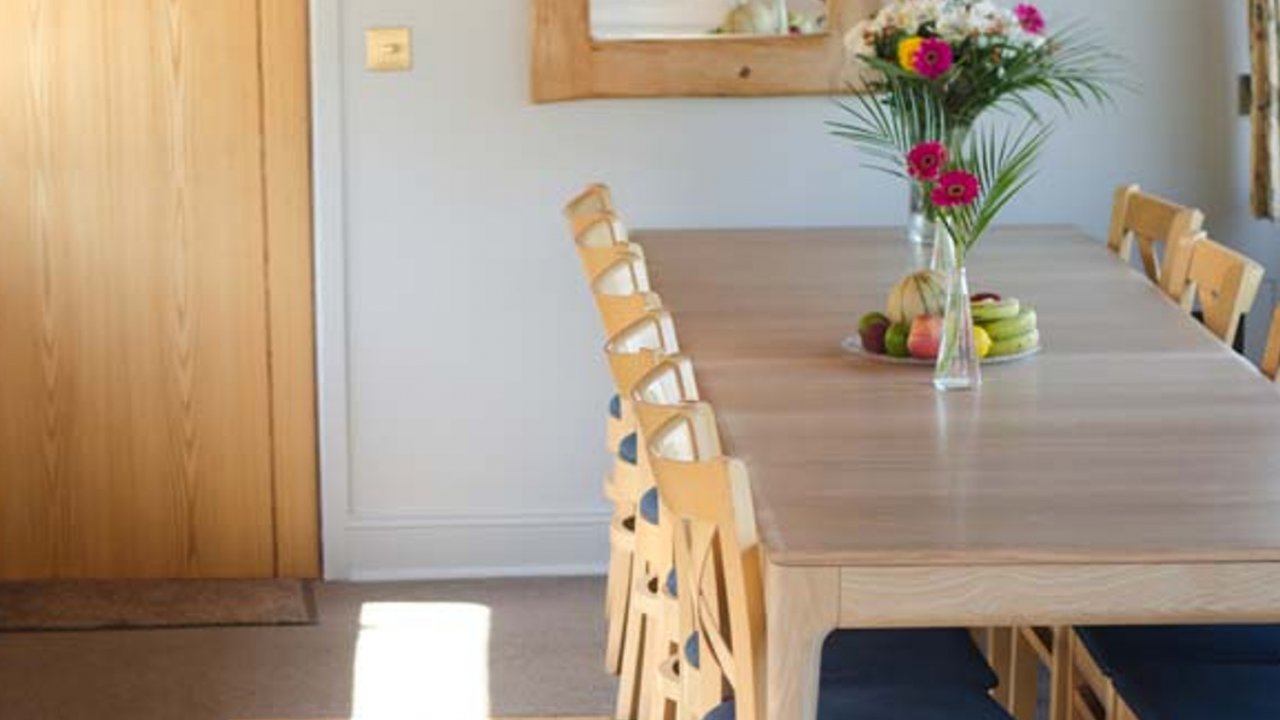 dining room in barge