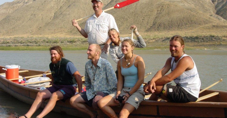 canoe on the Missouri River
