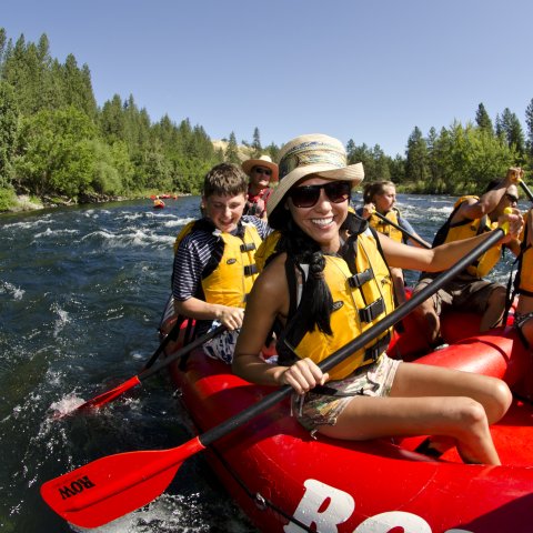 Whitewater rafting the Spokane River in Washington