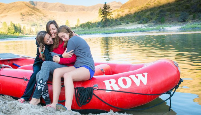 family rafting trip